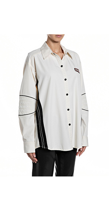 ストレッチツイルオーバーシャツ